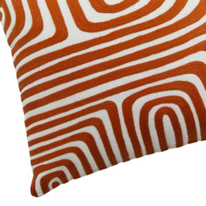 Bosie Ozella Rust and White Cushion