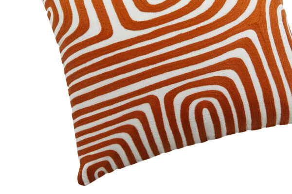 Bosie Ozella Rust and White Cushion