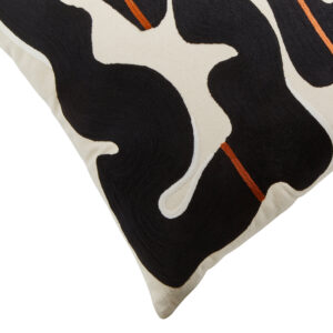 Bosie Ozella Black and Beige Cushion