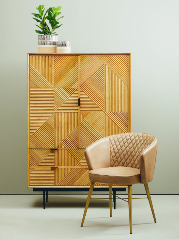Jakara Natural Finish Cabinet with Drawers