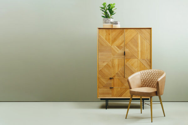 Jakara Natural Finish Cabinet with Drawers