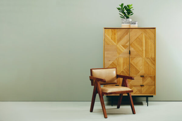 Jakara Natural Finish Cabinet with Drawers
