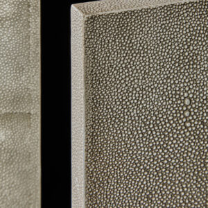 Deruta Grey Shagreen Effect 4 Door Sideboard