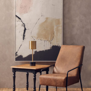 Hoxton Brown Leather Lounge Chair With Reclined Profile