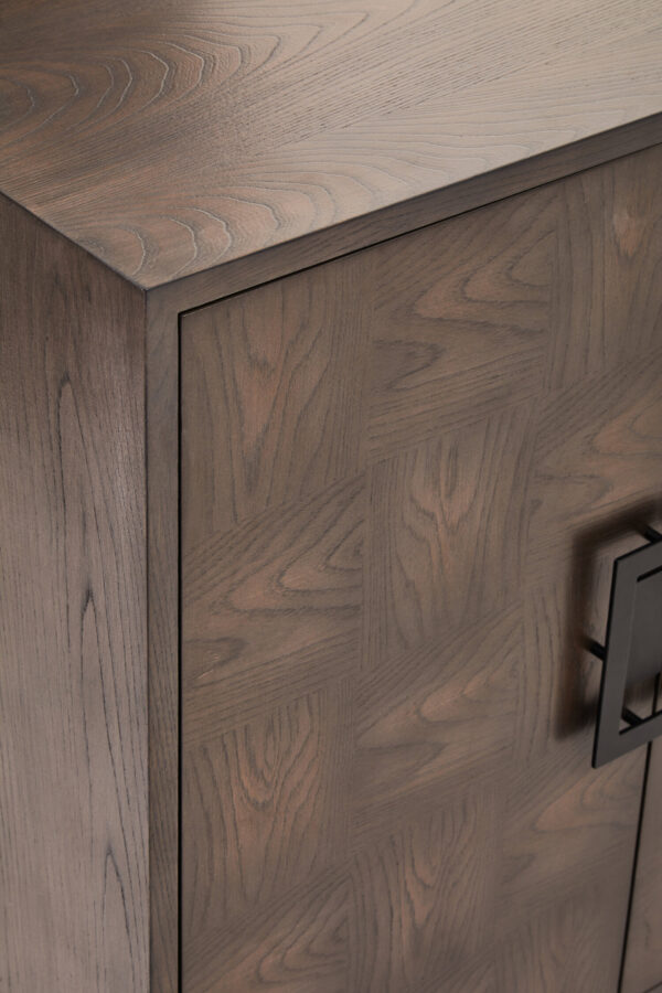 Dimaro Antique Grey Four Door Sideboard