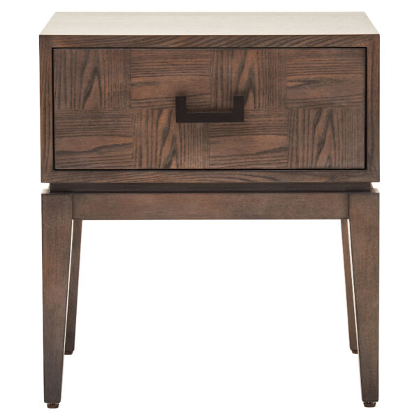 Dimaro Antique Grey One Drawer Side Table