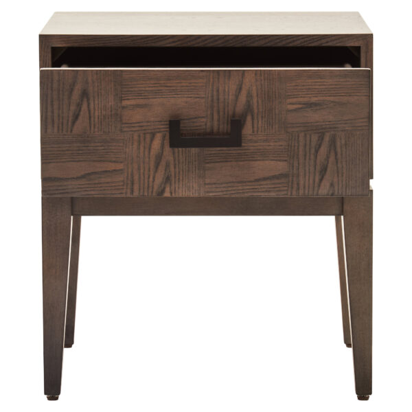 Dimaro Antique Grey One Drawer Side Table