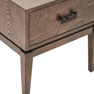 Dimaro Antique Grey One Drawer Side Table