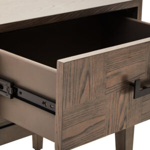 Dimaro Antique Grey One Drawer Side Table
