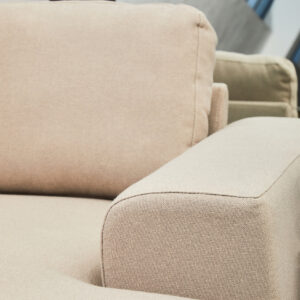 Toulon 3 Seat Natural Fabric Right Chaise Sofa