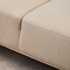 Toulon 3 Seat Natural Fabric Right Chaise Sofa