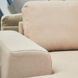 Toulon 3 Seat Natural Fabric Left Chaise Sofa