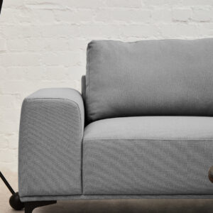 Toulon 3 Seat Grey Fabric Right Chaise Sofa