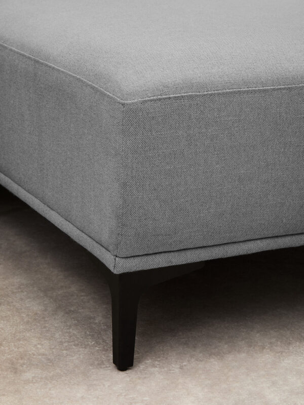 Toulon 3 Seat Grey Fabric Right Chaise Sofa