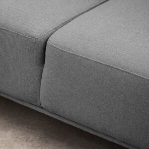 Toulon 3 Seat Grey Fabric Right Chaise Sofa