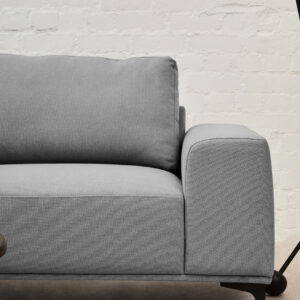 Toulon 3 Seat Grey Fabric Left Chaise Sofa