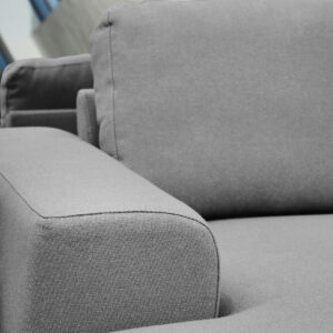 Toulon 3 Seat Grey Fabric Left Chaise Sofa