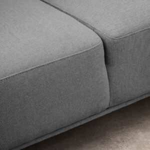 Toulon 3 Seat Grey Fabric Left Chaise Sofa