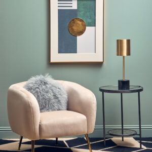 Bosie Real Mongolian Fur Grey Round Cushion