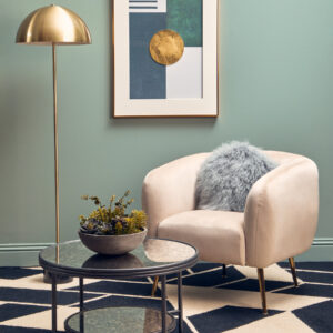 Bosie Real Mongolian Fur Grey Round Cushion