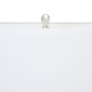 Elana Clear Glass Table Lamp With Matte Silver Base