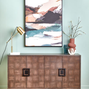 Dimaro Antique Grey Four Door Sideboard