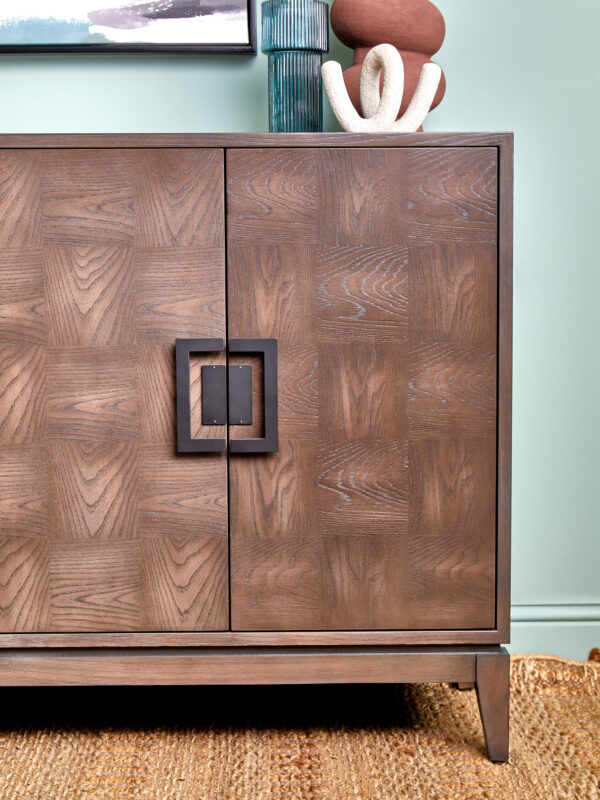 Dimaro Antique Grey Four Door Sideboard