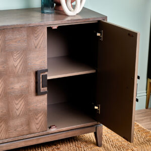 Dimaro Antique Grey Four Door Sideboard
