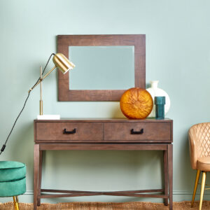 Dimaro Antique Grey Two Drawer Console Table