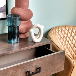 Dimaro Antique Grey Two Drawer Console Table