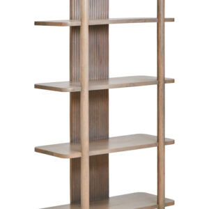 Torello Five Tier Grey Mango Wood Shelf Unit