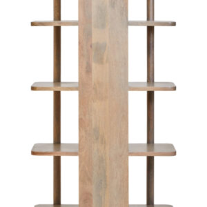 Torello Five Tier Grey Mango Wood Shelf Unit