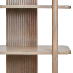 Torello Five Tier Grey Mango Wood Shelf Unit