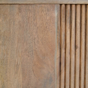Torello Two Door Three Drawer Grey Mango Wood Sideboard