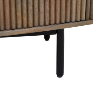 Torello Two Door Three Drawer Grey Mango Wood Sideboard