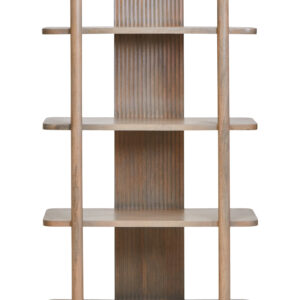 Torello Five Tier Grey Mango Wood Shelf Unit