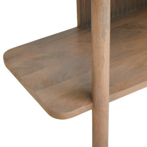 Torello Five Tier Grey Mango Wood Shelf Unit