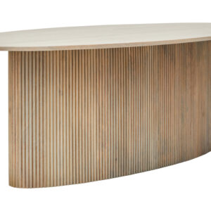 Torello Grey Mango Wood Oval Dining Table