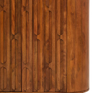 Torcino Two Door Brown Mango Wood Cabinet