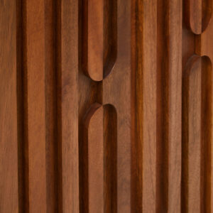 Torcino Two Door Brown Mango Wood Cabinet