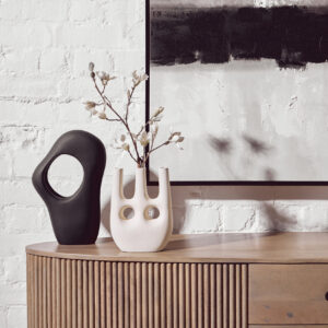 Torello Two Door Three Drawer Grey Mango Wood Sideboard