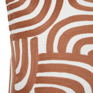 Bosie Ozella Natural and Terracotta Square Cushion