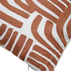Bosie Ozella Natural and Terracotta Square Cushion