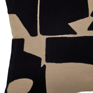 Bosie Ozella  Rectangular Natural and Black Cushion