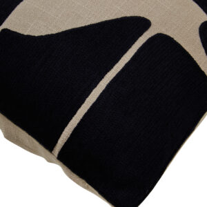 Bosie Ozella  Rectangular Natural and Black Cushion