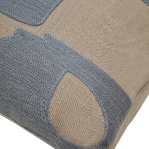 Bosie Ozella Natural And Grey Square Cushion
