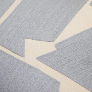 Bosie Ozella Natural And Grey Square Floor Cushion