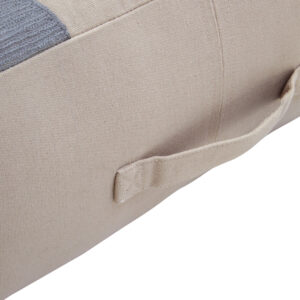 Bosie Ozella Natural And Grey Square Floor Cushion