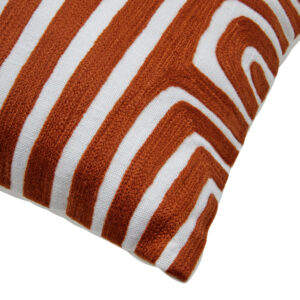 Bosie Ozella Rust and White Cushion