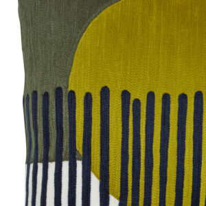 Bosie Ozella Green And White Cushion